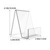 Zerodeko 2pcs Transparent Acrylic Book Display Stands Clear Book Holders for Showcasing Calendars and Artworks Desktop Stable and Eye-catching Design for Easy Viewing view 2