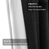 Fcosie 100% Blackout Extra Long Linen Curtains (with Liner), Linen Look Curtains Grommet Energy Efficient Drapes Tall Curtains for High Living Room High Ceiling (2 Panels), Black, 50 W x 120 L Inch view 4