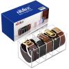 NIUBEE Belt Organizer, Acrylic Belt Storage Holder for The Closet, 5 Compartments Display Case for Tie and Bow Tie view 4