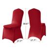 20 Pack Red Spandex Chair Covers for High Back Chairs in Stretch Washable Fabric for Wedding, Party,Holidays,Celebration and Other Special Events view 2