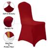 20 Pack Red Spandex Chair Covers for High Back Chairs in Stretch Washable Fabric for Wedding, Party,Holidays,Celebration and Other Special Events view 4