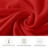 20 Pack Red Spandex Folding Chair Covers in Stretch Washable Fabric for Wedding, Party,Holidays,Celebration and Other Special Events view 3