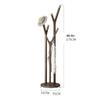 ZXXMZ Freestanding Coat Rack Floor Coat Rack Wooden Freestanding Coat Tree with 6 Hooks Hallway Entryway Bedroom Office Storage Rack Branches Cactus Shape Stable and Sturdy (Color : A) view 2