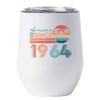 Awesome Since 1964 Wine Glass 61 Years Cup 61st Bday Beach Sunset Tumbler Gift view 1