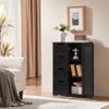 Yaheetech Wooden Bathroom Floor/Side Storage Organizer Cabinet with 4 Drawers and 1 Cupboard, Freestanding Entryway Storage Unit Console Table for Home Decor view 4
