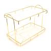 Bathroom Organizer Countertop Perfume Organizer Makeup Organizer Cosmetics Storage Display Rack 2 Tier Shelf Organizer Vanity Tray Dresser Shelf view 1