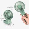 DFDFSFG Small Handheld/Countertop Mini Fan,Folding Fan,USB Rechargeable Fan,Home,Outdoor,3 Speeds 1-2 Hours Quiet Working,Cooling Fan Strong Airflow (Color : Yellow) view 2