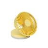 DFDFSFG Small Mini Handheld/Desk Portable Fan, USB Powered,3 Speeds,Cooling Fan with Mirror & LED Light,Foldable Fan,Home/Office Strong Airflow (Color : Yellow) view 1