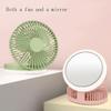 DFDFSFG Small Mini Handheld/Desk Portable Fan, USB Powered,3 Speeds,Cooling Fan with Mirror & LED Light,Foldable Fan,Home/Office Strong Airflow (Color : Yellow) view 4