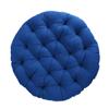 Sorra Home Tufted Papasan Cushion - Bucket & Moon Chair Comfy Round Cushion - Floor Pillow with Plush Foam for Indoor Furniture (Frame Not Included) - Blue (48" x 48" x 4") view 2