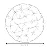 Sorra Home Tufted Papasan Cushion - Bucket & Moon Chair Comfy Round Cushion - Floor Pillow with Plush Foam for Indoor Furniture (Frame Not Included) - Blue (48" x 48" x 4") view 4