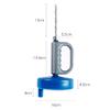 Jieotwice Manual Dredging Machine Kitchen Toilet Sewer Blockage Hand Tool Manual Pipe Dredger Drains Dredge Drill-Powered Extension 10M Drain Cleaner Spring view 2