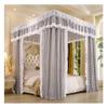 ZYYWX Bed Canopy European-Style Lattice Bed Canopy, Small Bed, Large Bed, Blackout and Dustproof Bed Curtain, with Stand (Color : A2, Size : 180x220x200cm) view 1