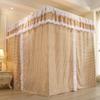 ZYYWX Bed Canopy European-Style Lattice Bed Canopy, Small Bed, Large Bed, Blackout and Dustproof Bed Curtain, with Stand (Color : A2, Size : 180x220x200cm) view 2