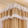 ZYYWX Bed Canopy European-Style Lattice Bed Canopy, Small Bed, Large Bed, Blackout and Dustproof Bed Curtain, with Stand (Color : A2, Size : 180x220x200cm) view 3