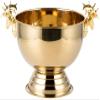 304 Stainless Steel Ice Bucket 3.5LCreative Deer Head Ear Wall Champagne Keg Food Grade Red Wine Beer Ice BucketsBar Supplies view 1