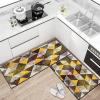 FFcarpet Runner Rug Non Slip 3'4"x5' Modern Diamond Lattice Washable Runner Rugs with Rubber Backing for Floor view 1
