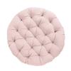 Sorra Home Tufted Papasan Cushion - Bucket & Moon Chair Comfy Round Cushion - Floor Pillow with Plush Foam for Indoor Furniture (Frame Not Included) - Blush Pink (48" x 48" x 4") view 1