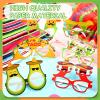 Janinka 18 Pcs Fiesta Mexican Sombrero Hats colorful Headbands Paper Mexican Eyeglasses Cinco De Mayo for Celebrations(Classic Style) view 4