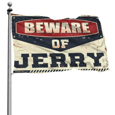 Abipuir Banner For Room Beware of Jerry Flag Big Flags For Room (Size : 30X45CM)
