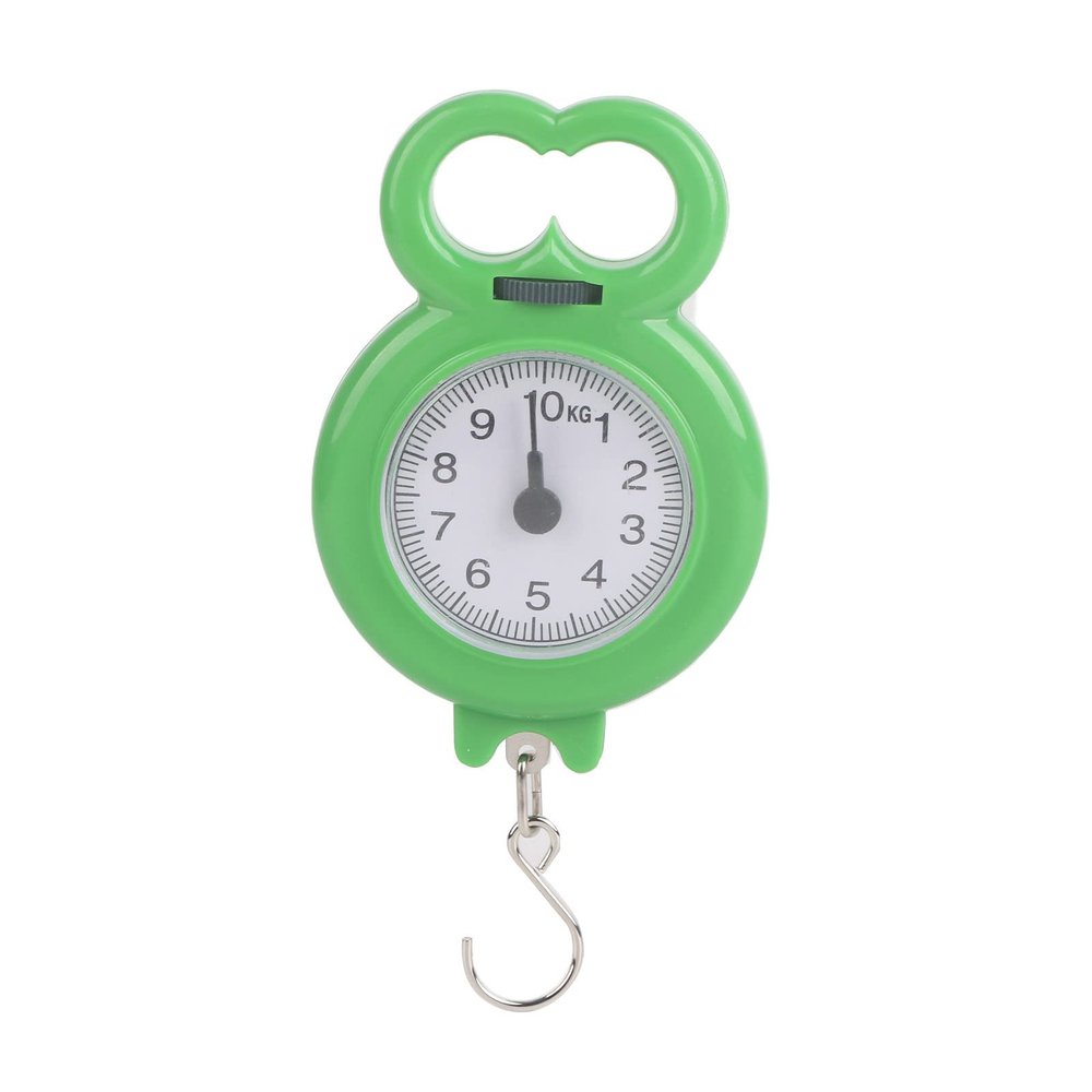Portable 10kg/22lbs Hanging Spring Scale, Mechanical Dual Scale for Grocery Shopping, Travel, Fishing, Camping, Kitchen, Luggage
