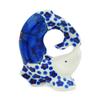 Polmedia Polish Pottery Salt Shaker UNIKAT - Cobalt Poppies Pattern Handmade in Boleslawiec Poland by Ceramika Artystyczna + Certificate of Authenticity view 1