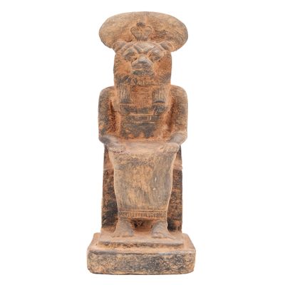 Ancient Egyptian statue of Sekhmet, also spelled of Sakhmet, in Egyptian religion,a god of the war and destroyer of the enemies of the sun god Ra