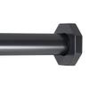 Ivilon Tension Curtain Rod - Hexagonal Spring Tension Rod for Windows or Shower, 16 to 24 Inch, Black view 1