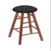 HBS XL Oak Round Cushion 36" Swivel Extra Tall Bar Stool with Smooth Legs, Medium Finish, and Graph Coal Seat view 1