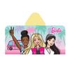 Barbie Bath/Pool/Beach Soft Cotton Terry Hooded Towel Wrap, 24 in x 50 in, By Franco Kids view 1