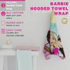 Barbie Bath/Pool/Beach Soft Cotton Terry Hooded Towel Wrap, 24 in x 50 in, By Franco Kids view 2