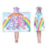 Care Bears Bath/Pool/Beach Soft Cotton Terry Hooded Towel Wrap, 24 in x 50 in, By Franco Kids view 1