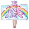 Care Bears Bath/Pool/Beach Soft Cotton Terry Hooded Towel Wrap, 24 in x 50 in, By Franco Kids view 3