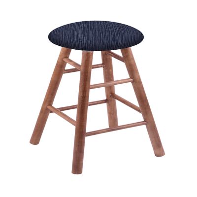 HBS XL Maple Round Cushion 24" Swivel Counter Stool with Smooth Legs, Medium Finish, and Graph Anchor Seat