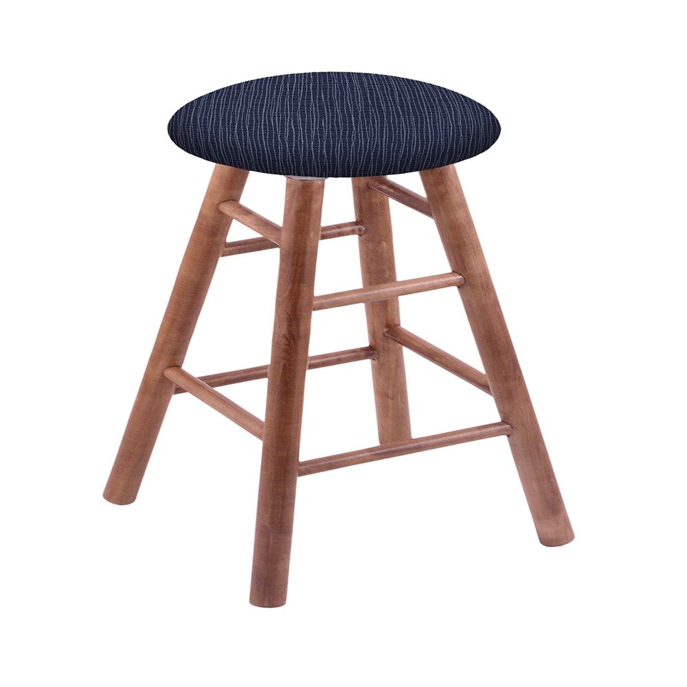 HBS XL Maple Round Cushion 24" Swivel Counter Stool with Smooth Legs, Medium Finish, and Graph Anchor Seat