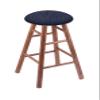 HBS XL Maple Round Cushion 24" Swivel Counter Stool with Smooth Legs, Medium Finish, and Graph Anchor Seat view 1