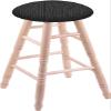 HBS XL Maple Round Cushion 24" Swivel Counter Stool with Turned Legs, Natural Finish, and Graph Coal Seat view 1