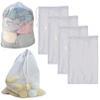 4 Drawstring Mesh Laundry Bag Storage Clothes Utility Sport Heavy Duty 29" X 24" FDA Tested Food Safe Fruits, Vegetable, Food, Toys, Grocery Storage Beach Toy Ball Camping Clothing, for storage, Mesh view 4