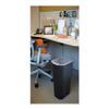 Rubbermaid Commercial 295700BK Deskside Plastic Wastebasket, Rectangular, 10 1/4 gal, Black (2) view 2