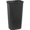 Rubbermaid Commercial 295700BK Deskside Plastic Wastebasket, Rectangular, 10 1/4 gal, Black (2) view 4