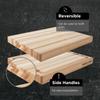 Extra Large XL Cutting Board from North American Maple - Heavy Reversible Butcher Block with Juice Groove for Cutting Meat and Juicy Veggies Easily - Maple Chopping Board - 24x18x1.5 inches view 4