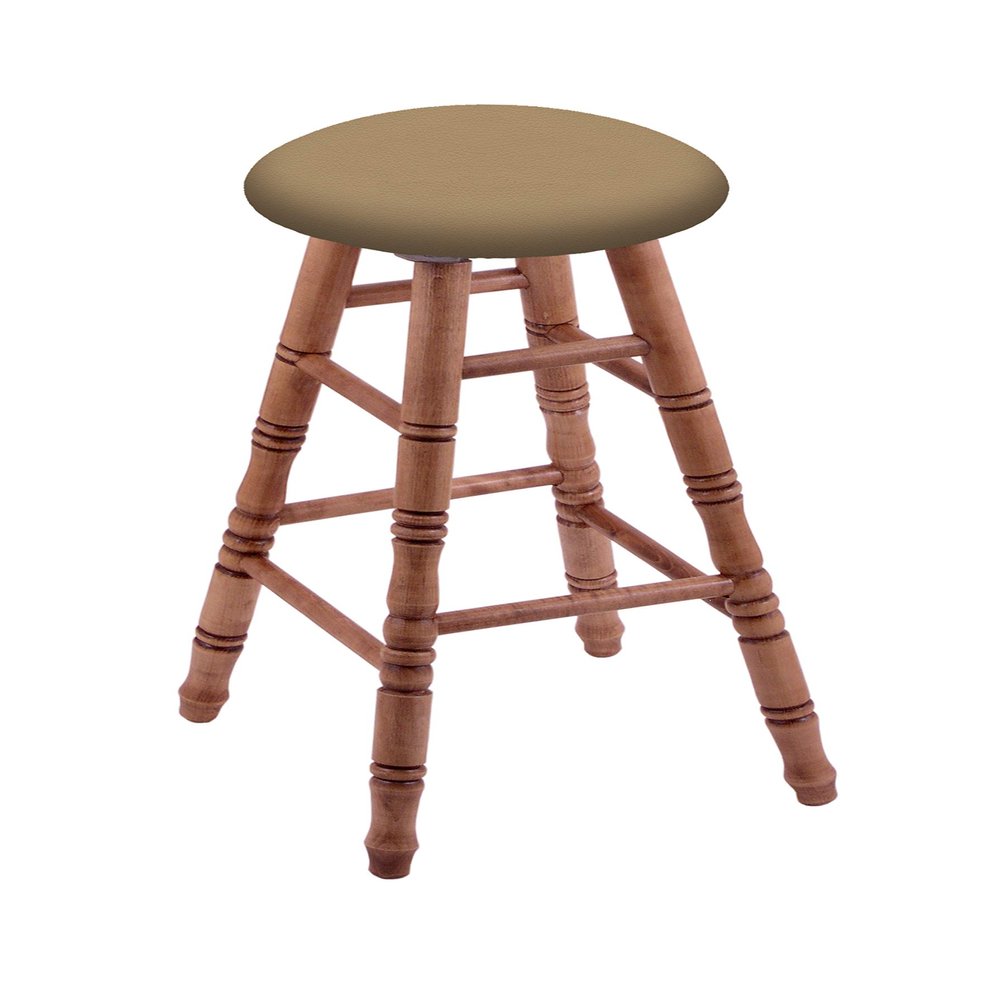 XL Maple Round Cushion 30" Swivel Bar Stool with Turned Legs, Medium Finish, and Canter Sand Seat