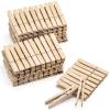 100pcs Clothes Pins Wood - 4 inch Heavy Duty Wooden Clothespins for Hanging Clothes Outdoor Clip,Crafts view 1