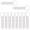 150PCS Custom Personalized Bottle Opener Keychain Bulk Engraved with Logo Text for Men Women,Customized Metal Aluminum Bottle Opener Keychains Wedding Party Favors Gifts view 1