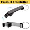 150PCS Custom Personalized Bottle Opener Keychain Bulk Engraved with Logo Text for Men Women,Customized Metal Aluminum Bottle Opener Keychains Wedding Party Favors Gifts view 2
