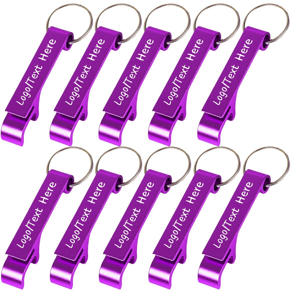 150PCS Custom Personalized Bottle Opener Keychain Bulk Engraved with Logo Text for Men Women,Customized Metal Aluminum Bottle Opener Keychains Wedding Party Favors Gifts