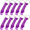 150PCS Custom Personalized Bottle Opener Keychain Bulk Engraved with Logo Text for Men Women,Customized Metal Aluminum Bottle Opener Keychains Wedding Party Favors Gifts view 1