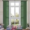 Fcosie Extra Long 132 Inches Linen Curtains for High Ceiling Living Room Bedroom, 11 FT Nickel Grommets Custom Made Drapes, Peacock Privacy Drapery for Loft Sliding Door, 1 Panel, 50" Wx132 L view 1