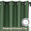 Fcosie Extra Long 132 Inches Linen Curtains for High Ceiling Living Room Bedroom, 11 FT Nickel Grommets Custom Made Drapes, Peacock Privacy Drapery for Loft Sliding Door, 1 Panel, 50" Wx132 L view 2