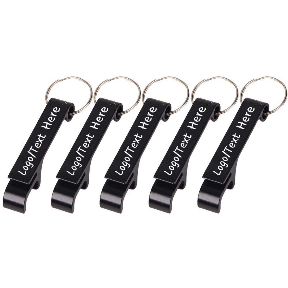 150PCS Custom Personalized Bottle Opener Keychain Bulk Engraved with Logo Text for Men Women,Customized Metal Aluminum Bottle Opener Keychains Wedding Party Favors Gifts
